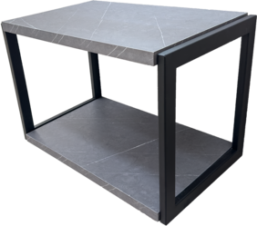 PVC МЕБЕЛ ЗА БАНЯ SOFIA CONCRETE С ЧЕРНА РАМКА